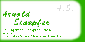 arnold stampfer business card